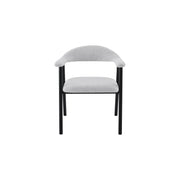 Oregon Chair | Black - Glacier Grey Fabric