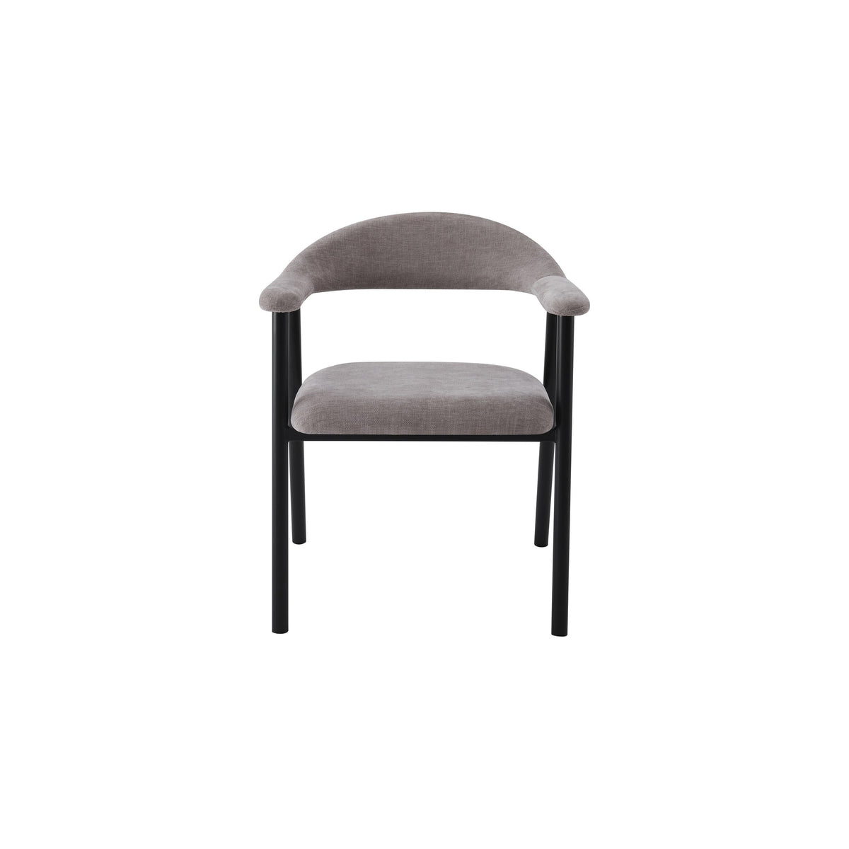 Oregon Chair | Black - Hazelnut Fabric