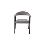 Oregon Chair | Black - Hazelnut Fabric