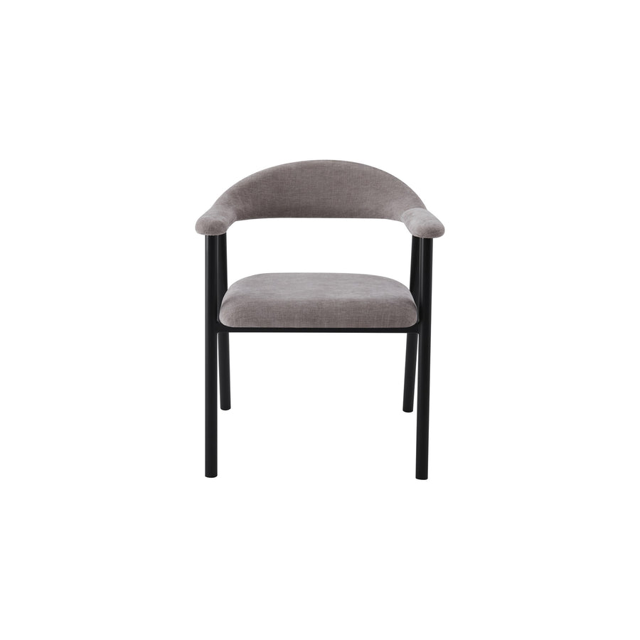 Oregon Chair | Black - Hazelnut Fabric