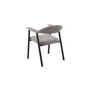 Oregon Chair | Black - Hazelnut Fabric
