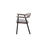 Oregon Chair | Black - Hazelnut Fabric