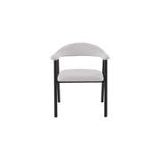 Oregon Chair | Black - Ivory Fabric