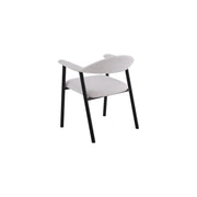 Oregon Chair | Black - Ivory Fabric
