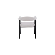 Oregon Chair | Black - Ivory Fabric