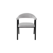 Oregon Chair | Black - Natural Oat Fabric