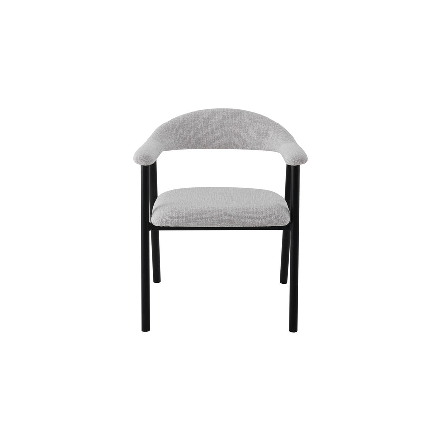 Oregon Chair | Black - Natural Oat Fabric