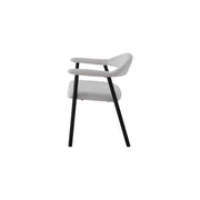 Oregon Chair | Black - Natural Oat Fabric