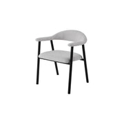 Oregon Chair | Black - Natural Oat Fabric