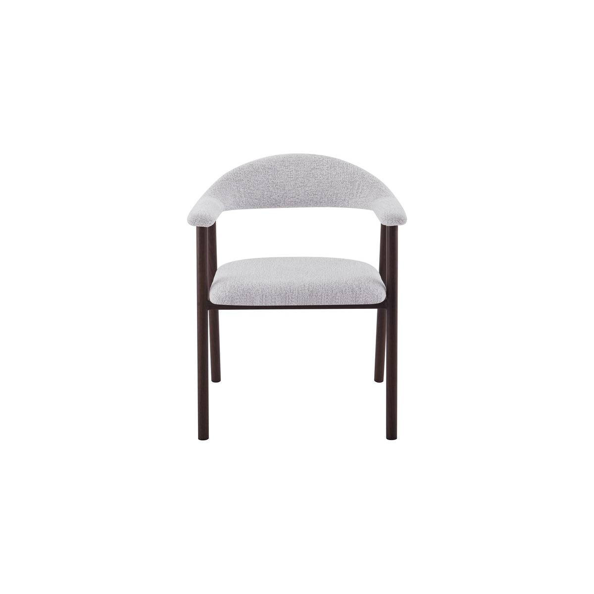 Oregon Chair | Walnut Finish - Glacier Grey Fabric