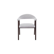 Oregon Chair | Walnut Finish - Glacier Grey Fabric