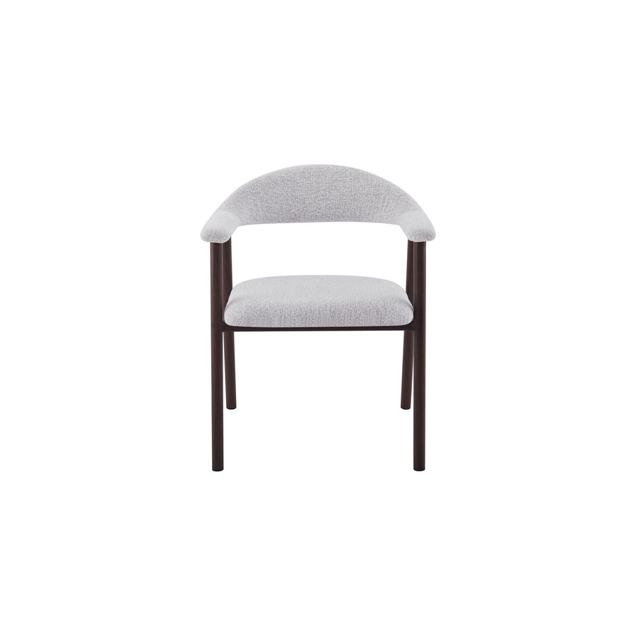 Oregon Chair | Walnut Finish - Glacier Grey Fabric