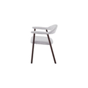 Oregon Chair | Walnut Finish - Glacier Grey Fabric