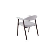 Oregon Chair | Walnut Finish - Glacier Grey Fabric