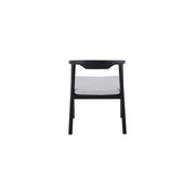 Riviera Chair | Black - Glacier Grey Fabric