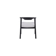 Riviera Chair | Black - Ivory Fabric
