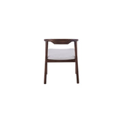 Riviera Chair | Walnut - Ivory Fabric