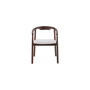 Riviera Chair | Walnut - Ivory Fabric