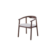 Riviera Chair | Walnut - Ivory Fabric