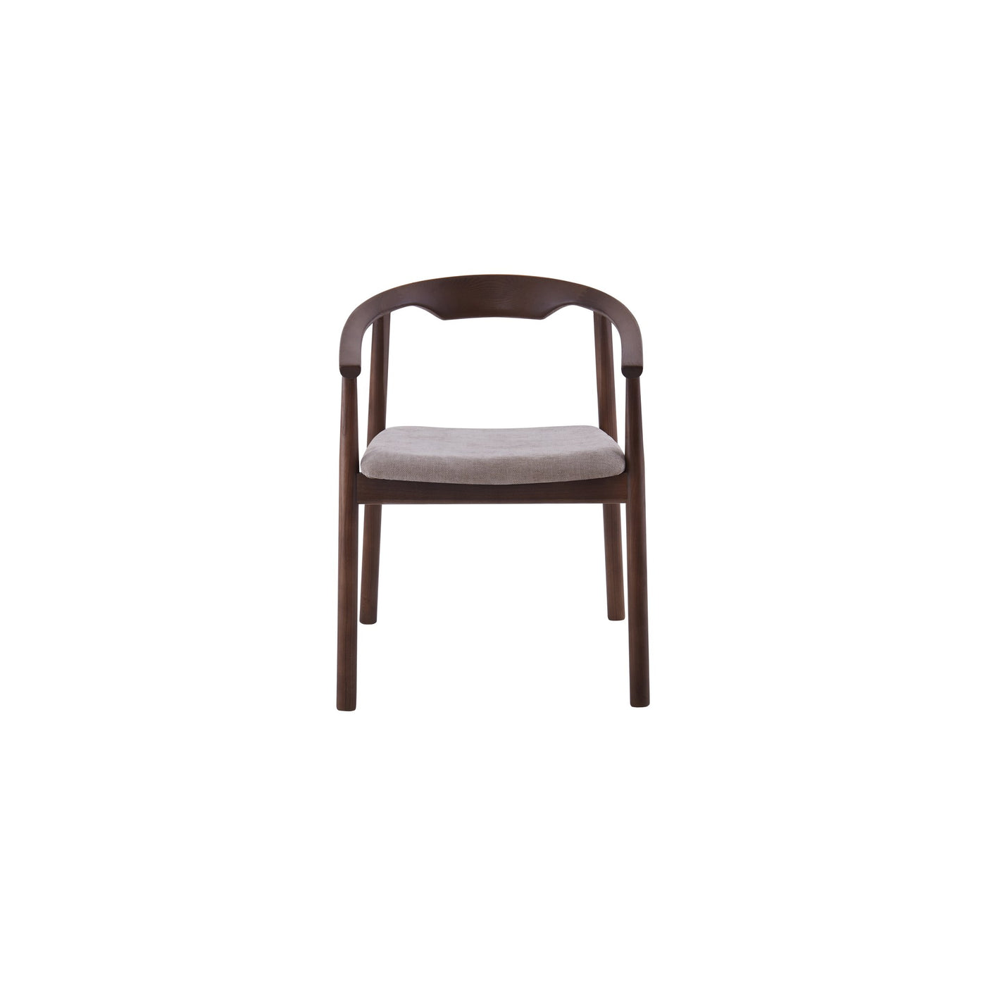 Riviera Chair | Walnut - Hazelnut Fabric
