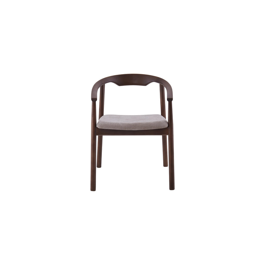 Riviera Chair | Walnut - Hazelnut Fabric