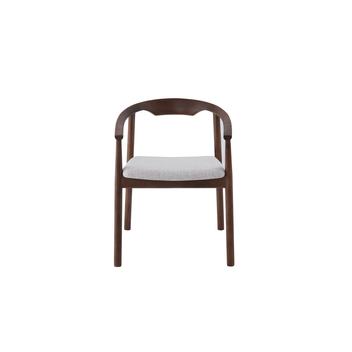 Riviera Chair | Walnut - Natural Oat Fabric
