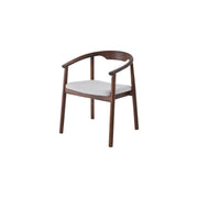 Riviera Chair | Walnut - Natural Oat Fabric