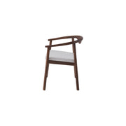 Riviera Chair | Walnut - Natural Oat Fabric
