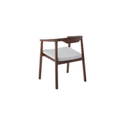 Riviera Chair | Walnut - Natural Oat Fabric