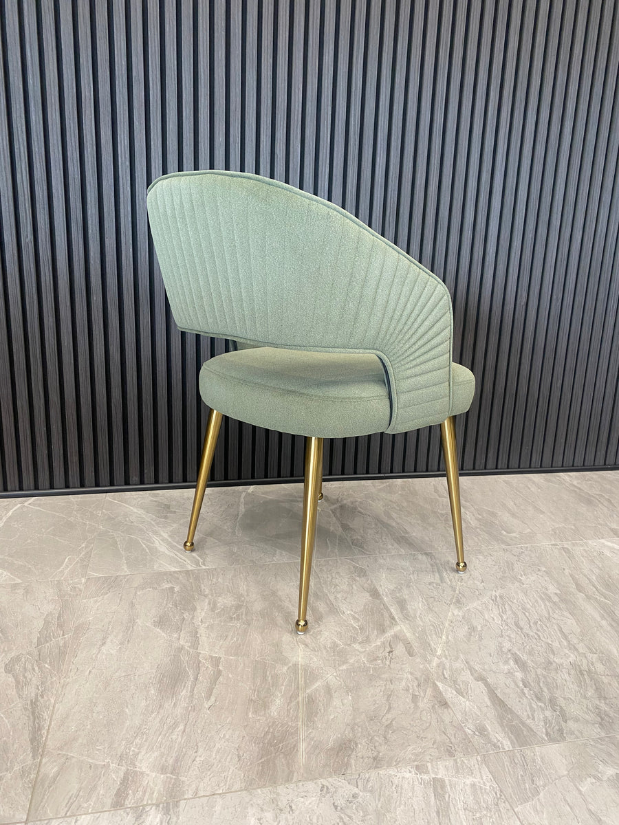 Bella Chair | Moss Green Mohair