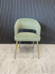 Bella Chair | Moss Green Mohair