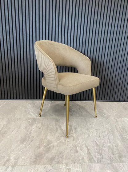 Bella Chair | Brown Mocha Fabric