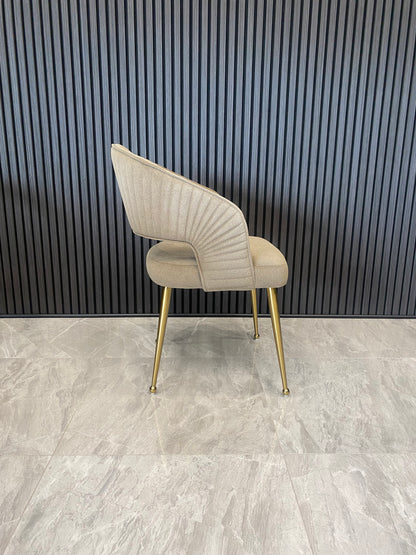 Bella Chair | Brown Mocha Fabric