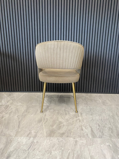 Bella Chair | Brown Mocha Fabric