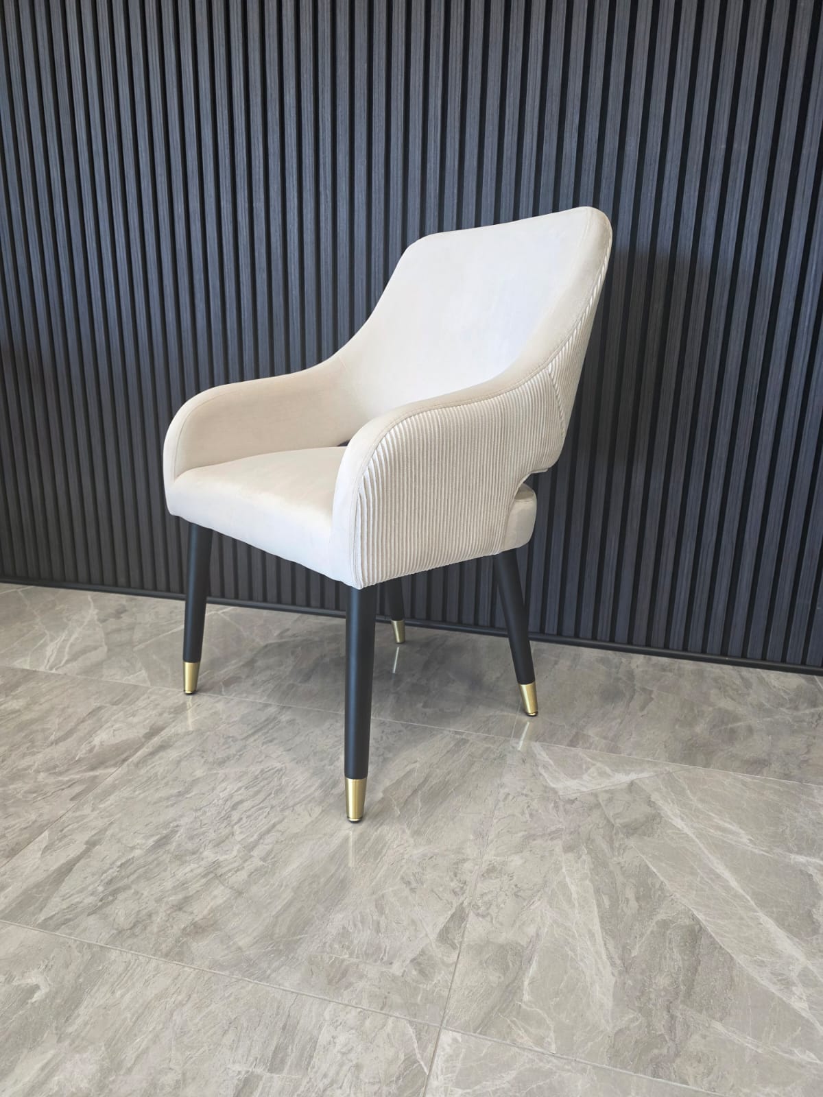 Ophelia Chair | Offwhite Velvet