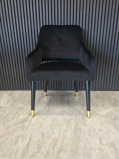 Ophelia Chair | Black Velvet