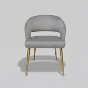 Bella Chair | Grey Velvet