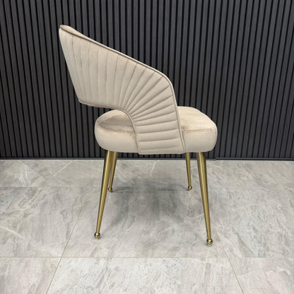 Bella Chair | Mink Velvet