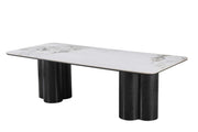 Atlantis 240cm Table | Chanel Top - Black Base