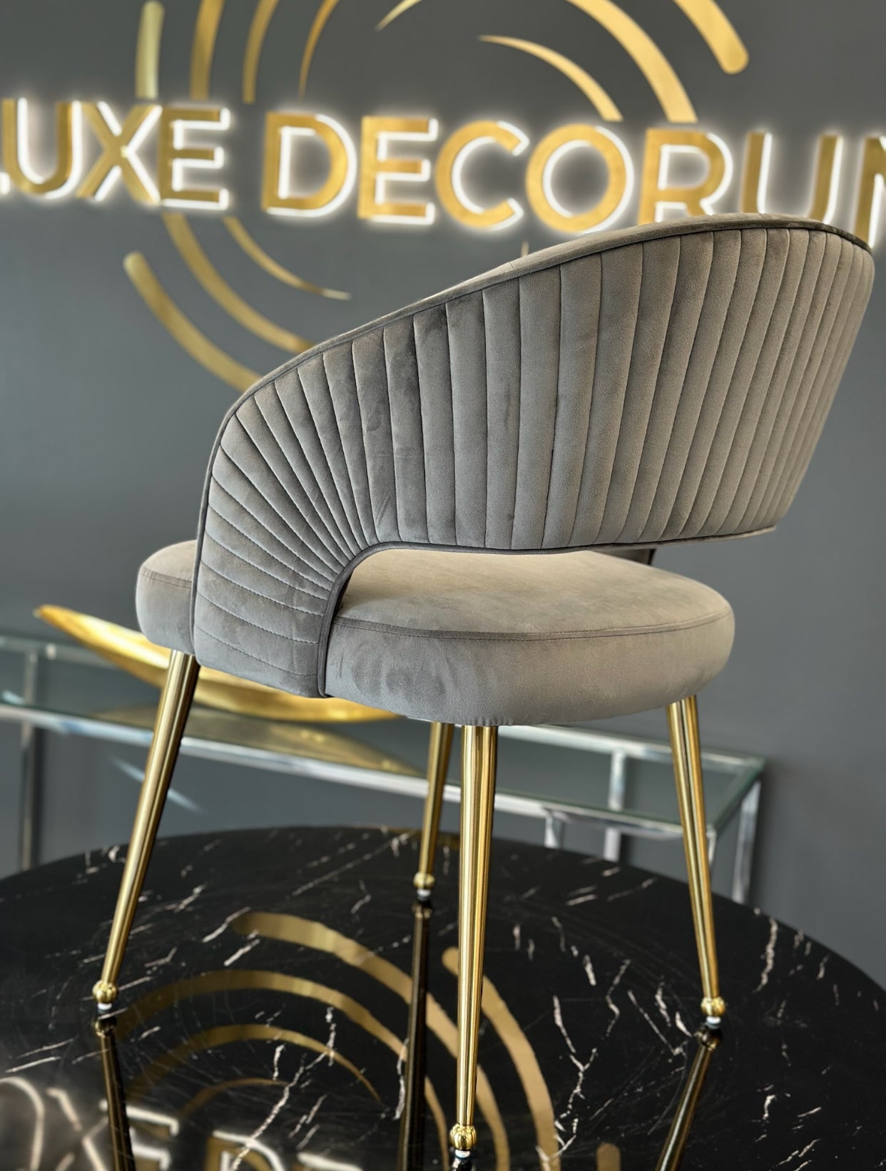 Bella Chair - Brushed Gold or Matt Black Legs