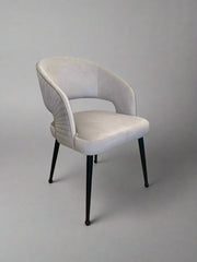 Bella Chair | Silver Velvet