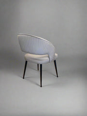 Bella Chair | Silver Velvet