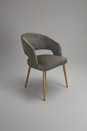 Bella Chair | Grey Velvet