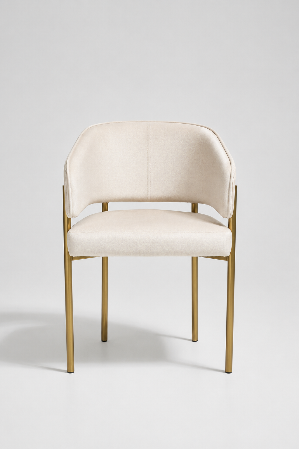 Tiffany Pleated Chair | Offwhite Velvet