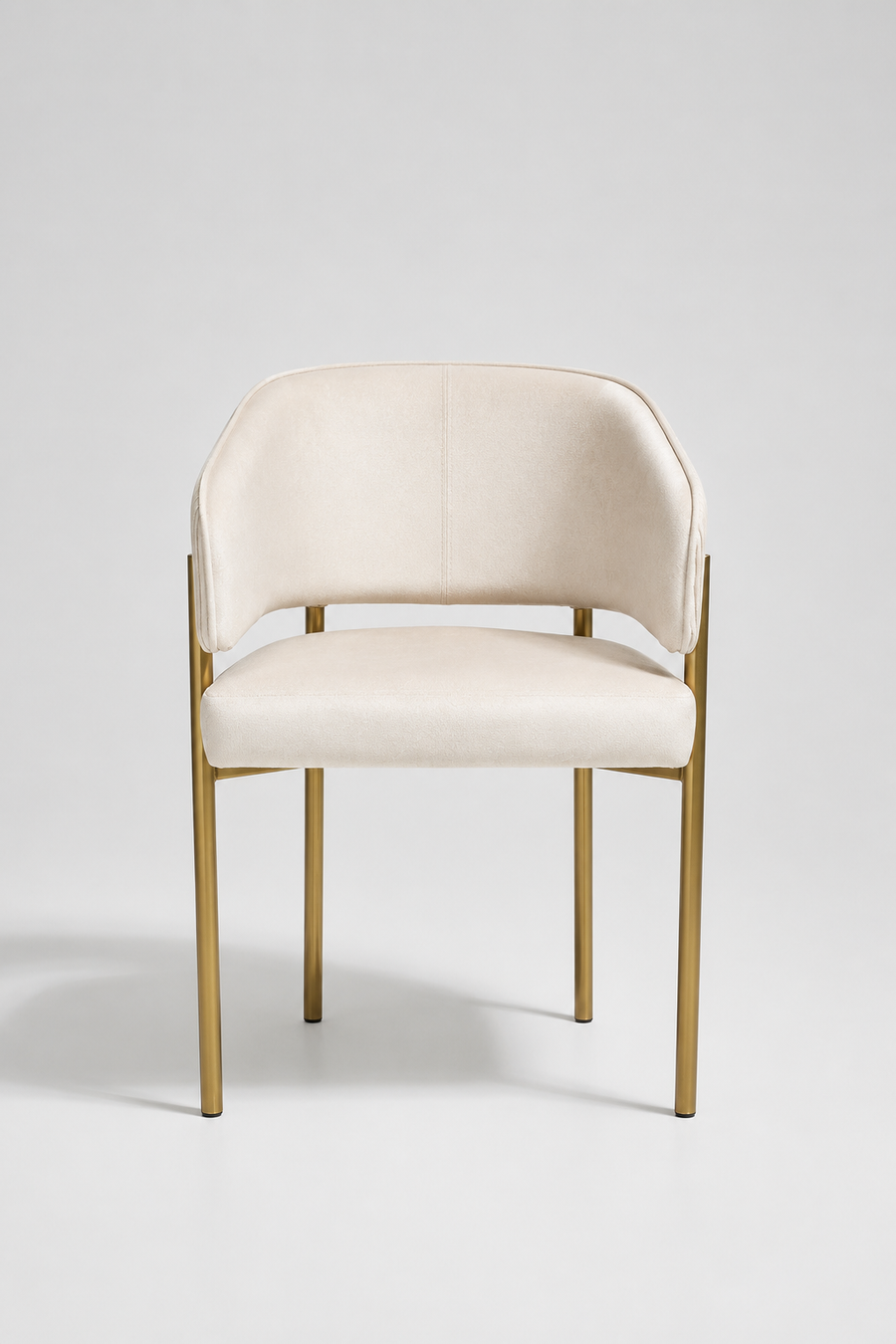 Tiffany Pleated Chair | Offwhite Velvet
