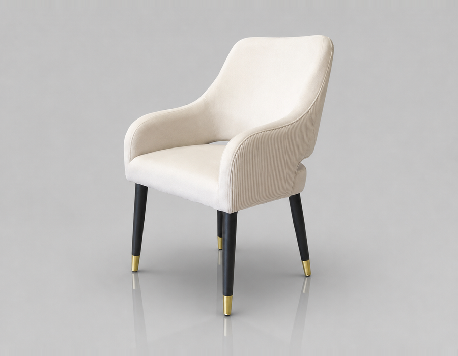 Ophelia Chair | Offwhite Velvet