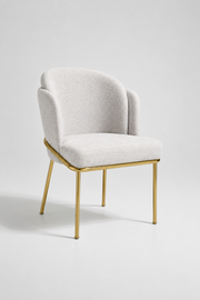 Amara Chair | Grey Linen Fabric