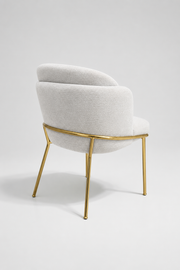 Amara Chair | Grey Linen Fabric