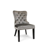 Xini Chair | Electric Gray Wood Legs