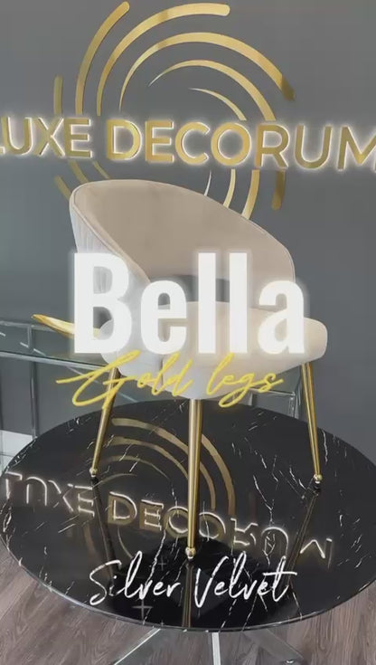 Bella Chair | Offwhite Velvet